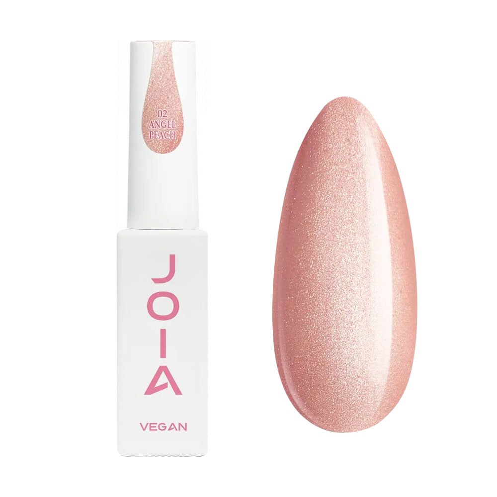 Камуфлювальна база для гель-лаку JOIA vegan Magic Cat Base 02 Angel Peach, 8 мл
